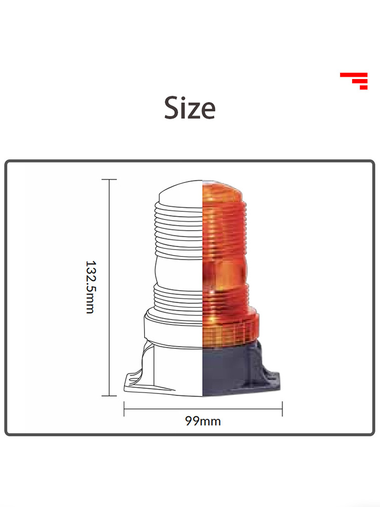 强磁车顶警示灯卡车灯叉车灯交通工程车载频闪灯通用款防水耐用
